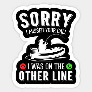 Funny fishing t-shirt Sticker